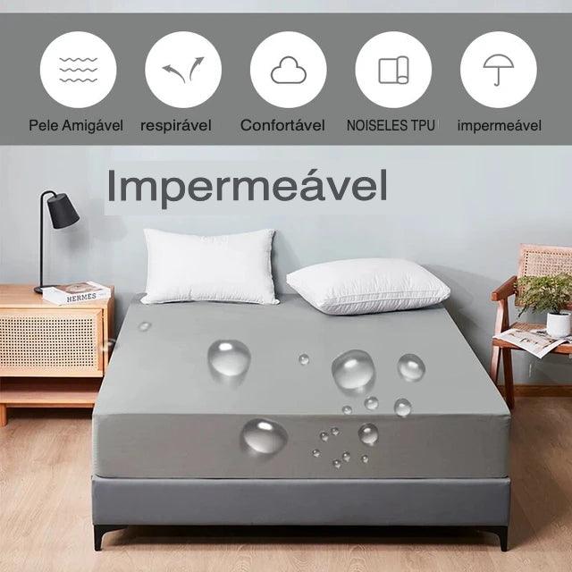 Protetor de colchão impermeável - Soft Confortável Respirável Cor Sólida